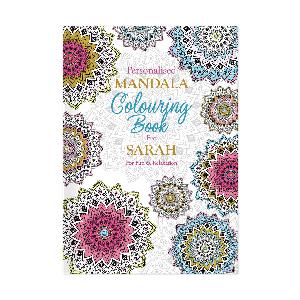 Personalised Mandala Zen Colouring Book | Relaxing Mindful Meditation Gift for Adults