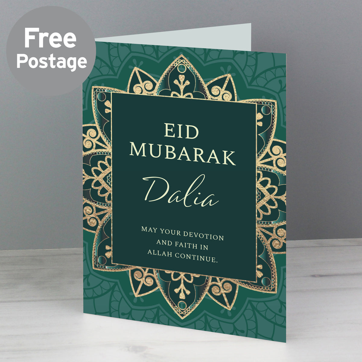 Personalised Eid Greeting Card | A Beautiful Way to Celebrate the End of Ramadan - Artfully Curated Creations and identify whats in the image