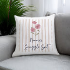 Personalised Floral Cushion | A Charming, Cosy Gift for Any Home