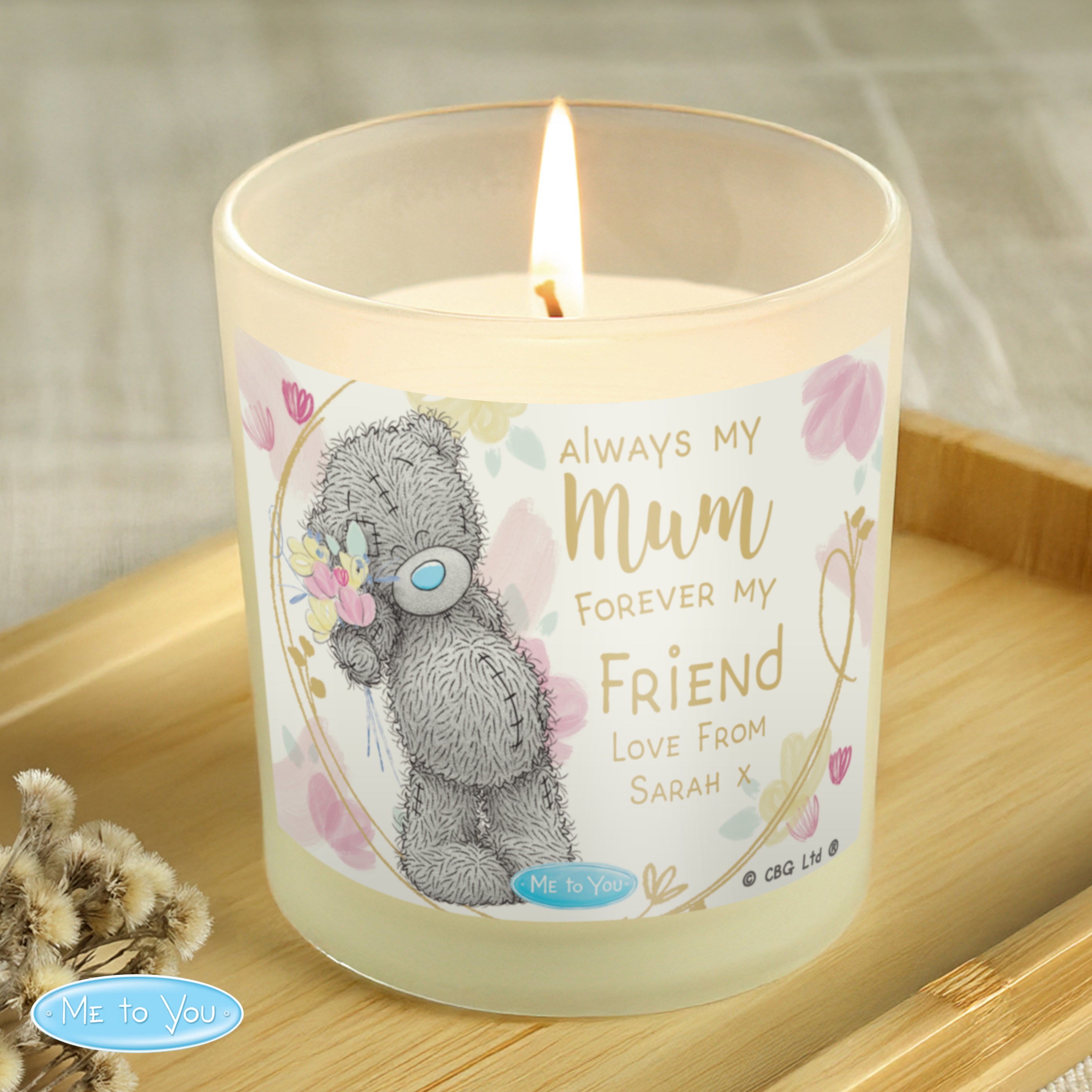 Me to You ‘Forever My Friend’ Personalised Vanilla Candle | A Heartfelt Gift for Mum