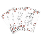Personalised Pink Floral Save the Date Cards | A Stylish Way to Announce Your Wedding