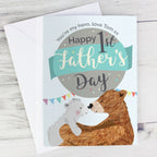 Personalised Daddy Bear 1st Father’s Day Card | A Sweet Keepsake for His First Big Day