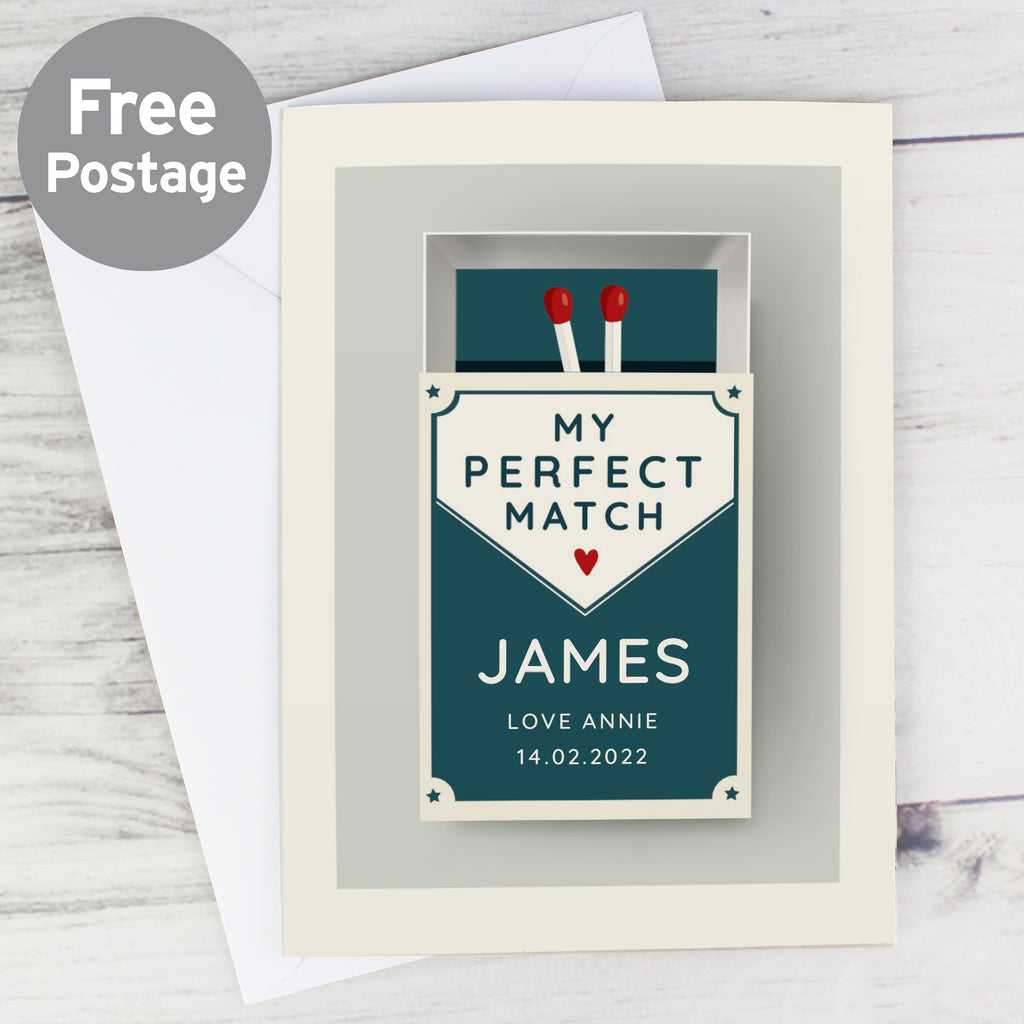 Personalised “My Perfect Match” Valentine’s Card | A Cute & Thoughtful Keepsake