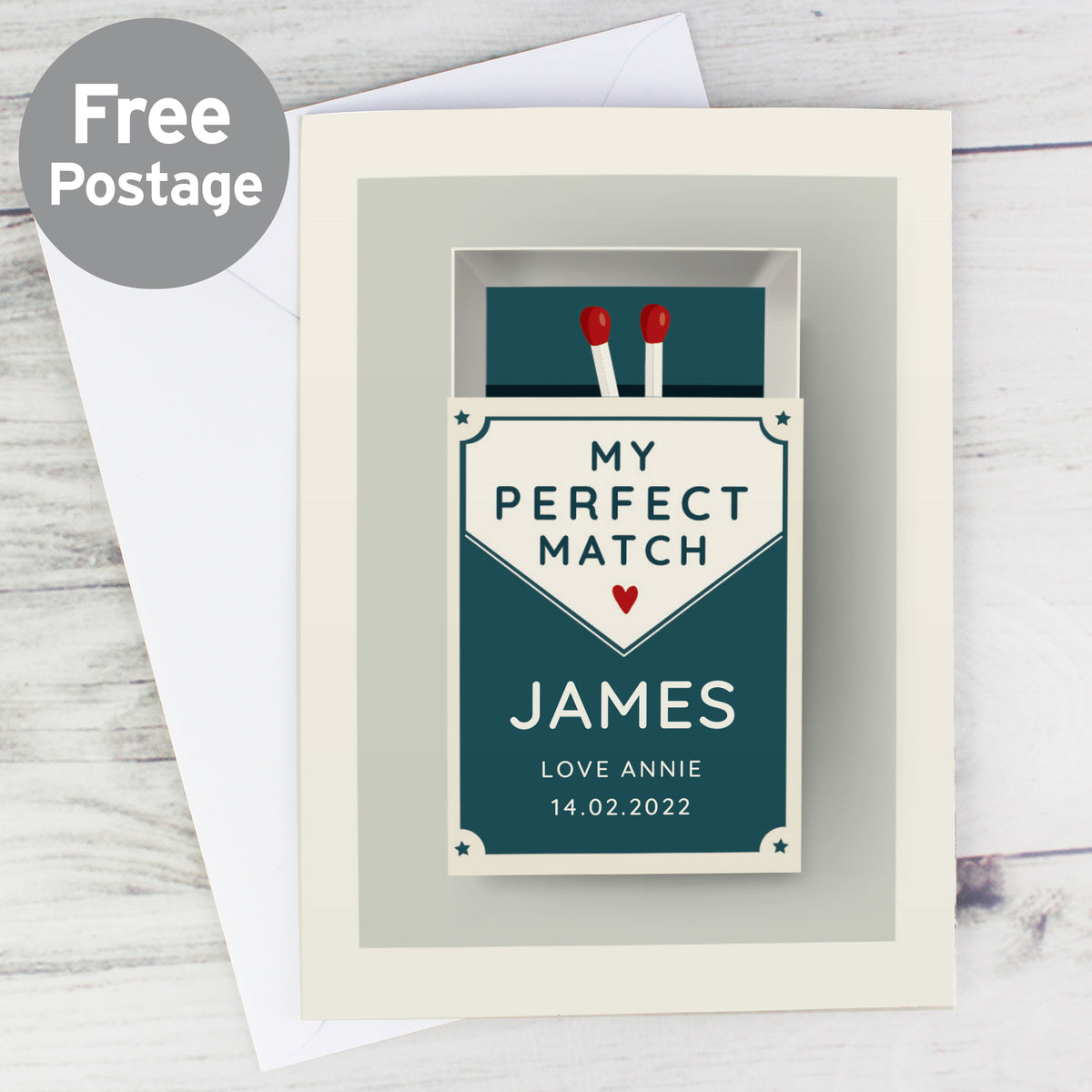 Personalised “My Perfect Match” Valentine’s Card | A Cute & Thoughtful Keepsake - Artfully Curated Creations and identify whats in the image