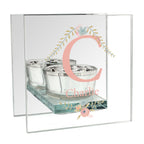 Personalised ‘Floral Bouquet’ Reflective Glass Tea Light Holder | A Stylish Gift for Her