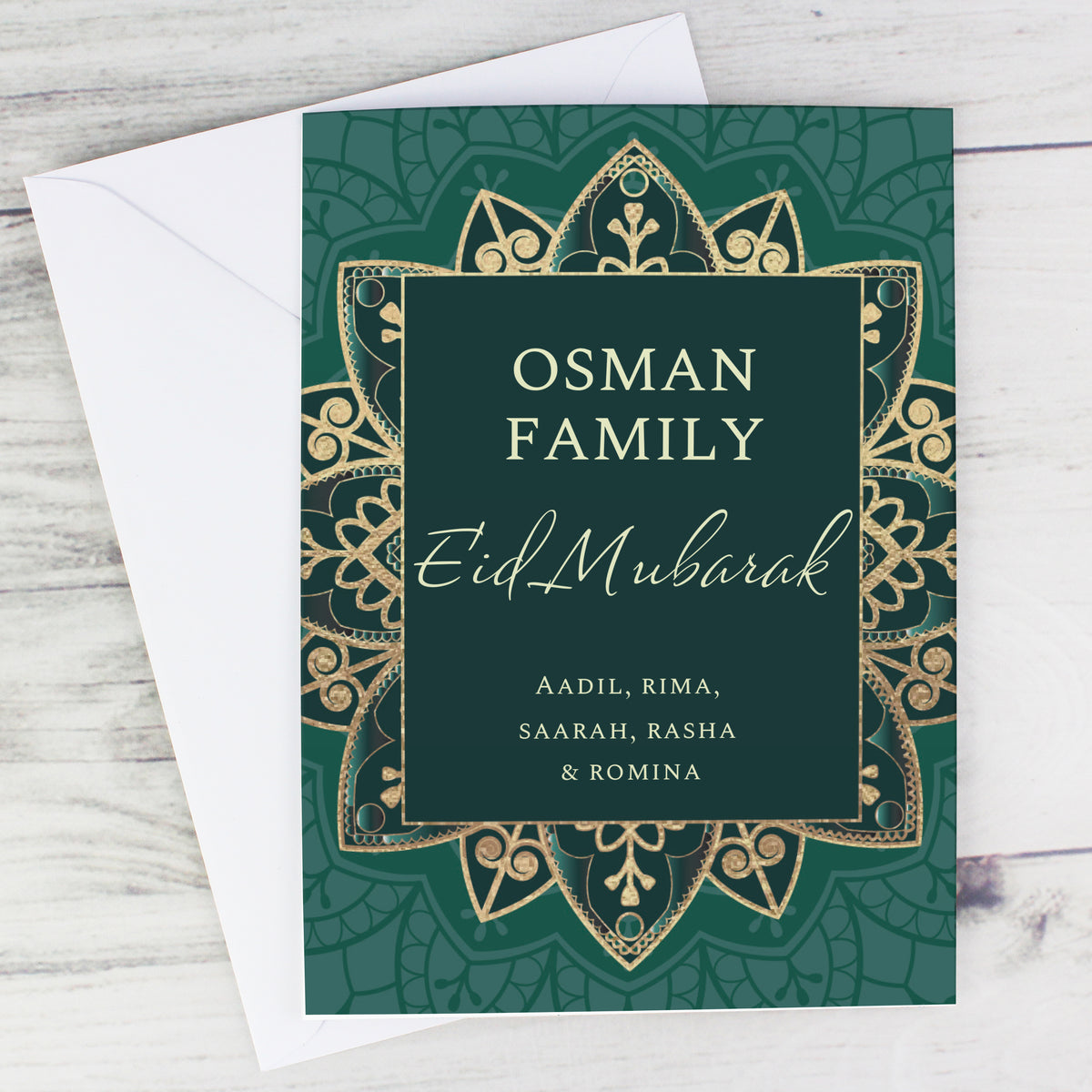 Personalised Eid Greeting Card | A Beautiful Way to Celebrate the End of Ramadan - Artfully Curated Creations and identify whats in the image
