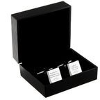Personalised ‘Tie the Knot’ Cufflinks | Engraved Wedding Gift Box
