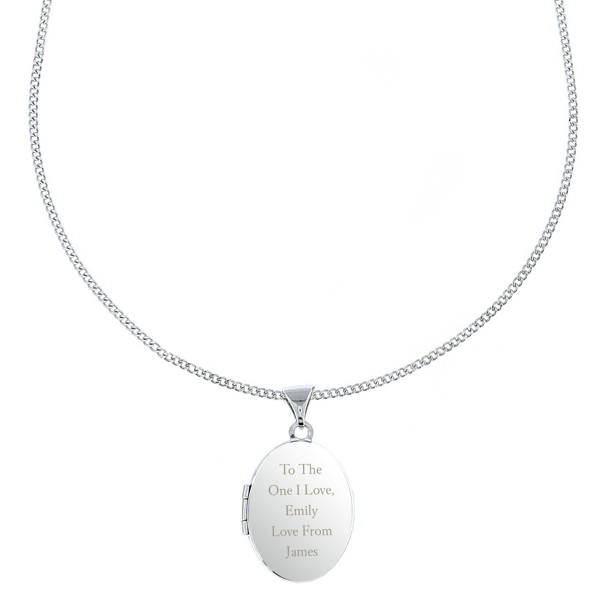 Personalised Sterling Silver Oval Locket | Engraved 5‑Line Message & Photo Keepsake Gift Box - Artfully Curated Creations and identify whats in the image