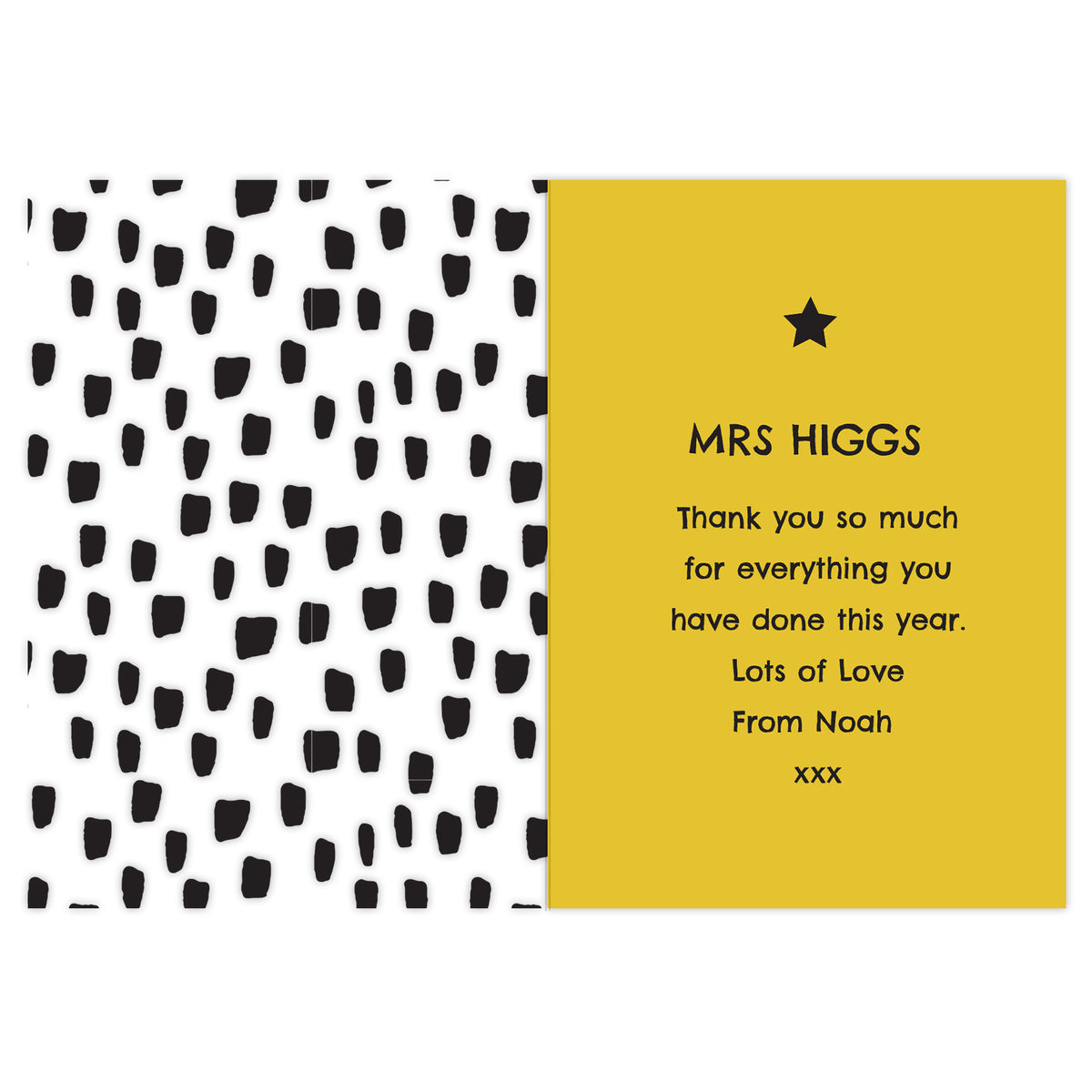 Personalised ‘World’s Best Teacher’ Greeting Card | A Thoughtful Way to Say Thank You - Artfully Curated Creations and identify whats in the image