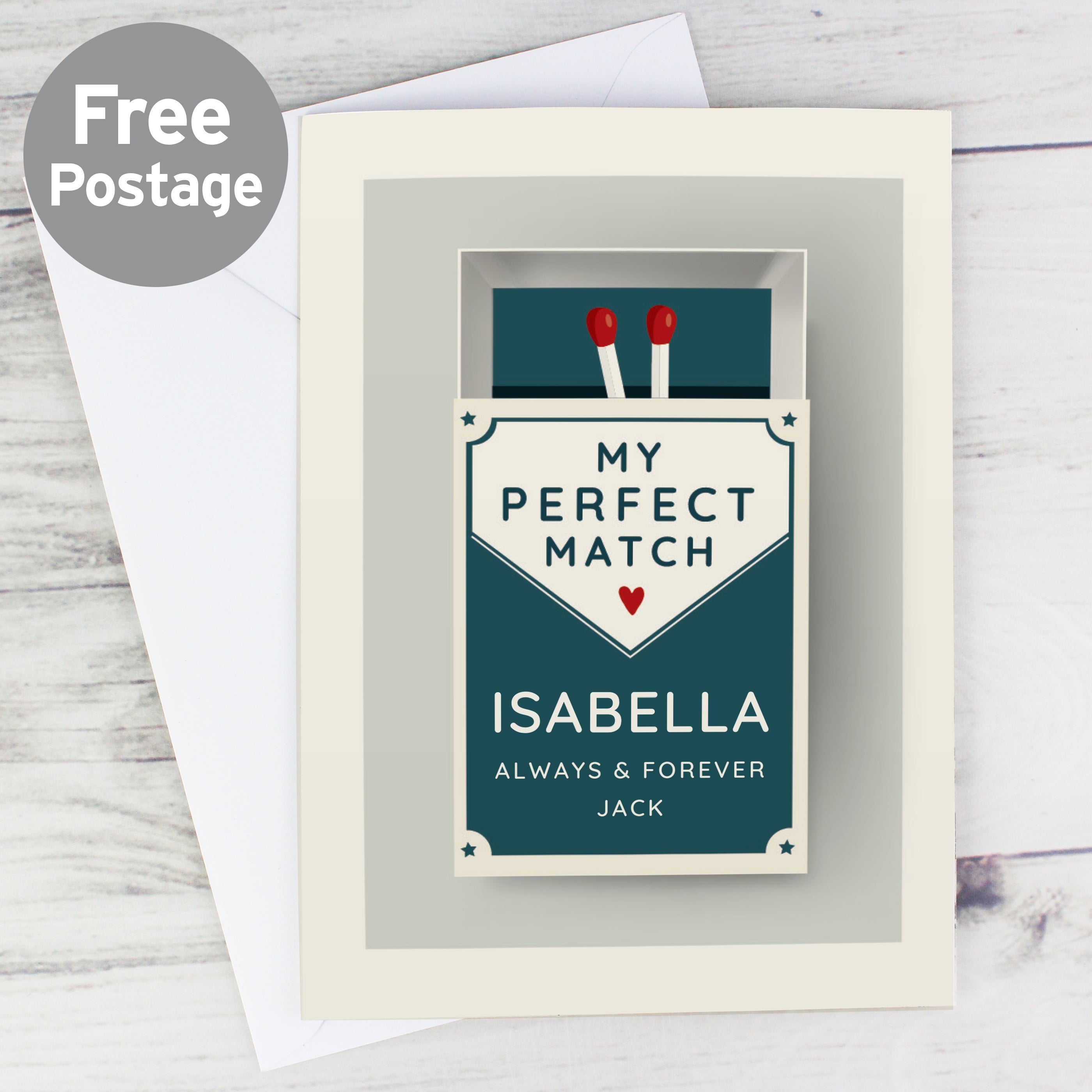 Personalised “My Perfect Match” Valentine’s Card | A Cute & Thoughtful Keepsake