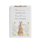 Personalised Spring Bunny Tealight Holder | Custom Wooden Spring Gift