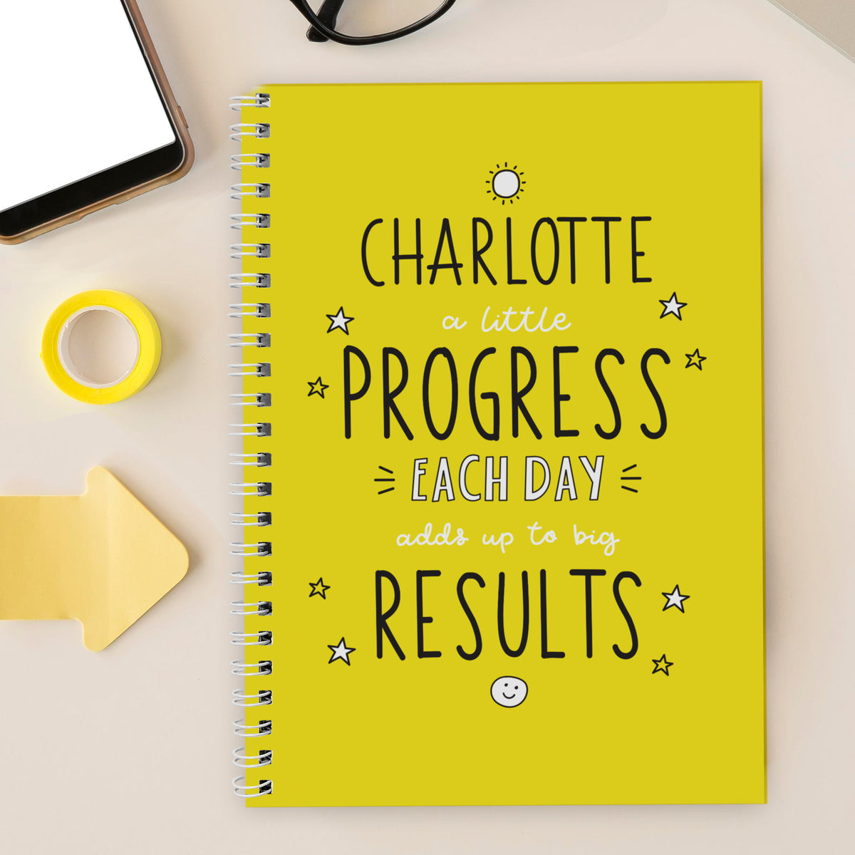 Personalised Mindfulness Journal | A Daily Space for Calm, Clarity & Positivity - Artfully Curated Creations and identify whats in the image