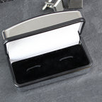 Personalised Silver Cufflink Box | Engraved Keepsake Gift for Weddings, Birthdays & Father’s Day