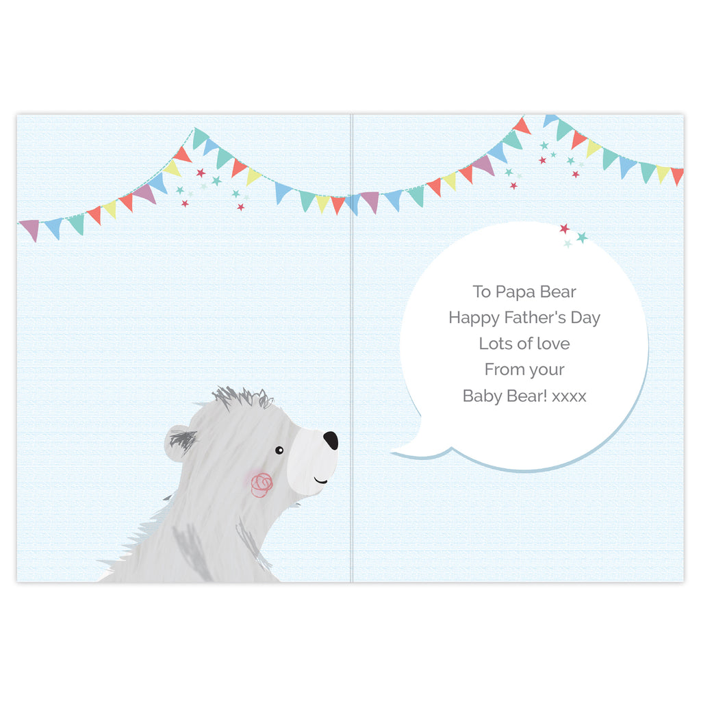 Personalised Daddy Bear 1st Father’s Day Card | A Sweet Keepsake for His First Big Day