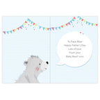 Personalised Daddy Bear 1st Father’s Day Card | A Sweet Keepsake for His First Big Day