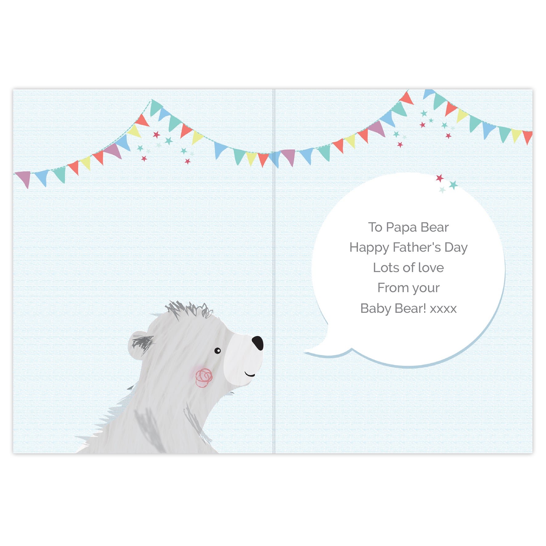 Personalised Daddy Bear 1st Father’s Day Card | A Sweet Keepsake for His First Big Day