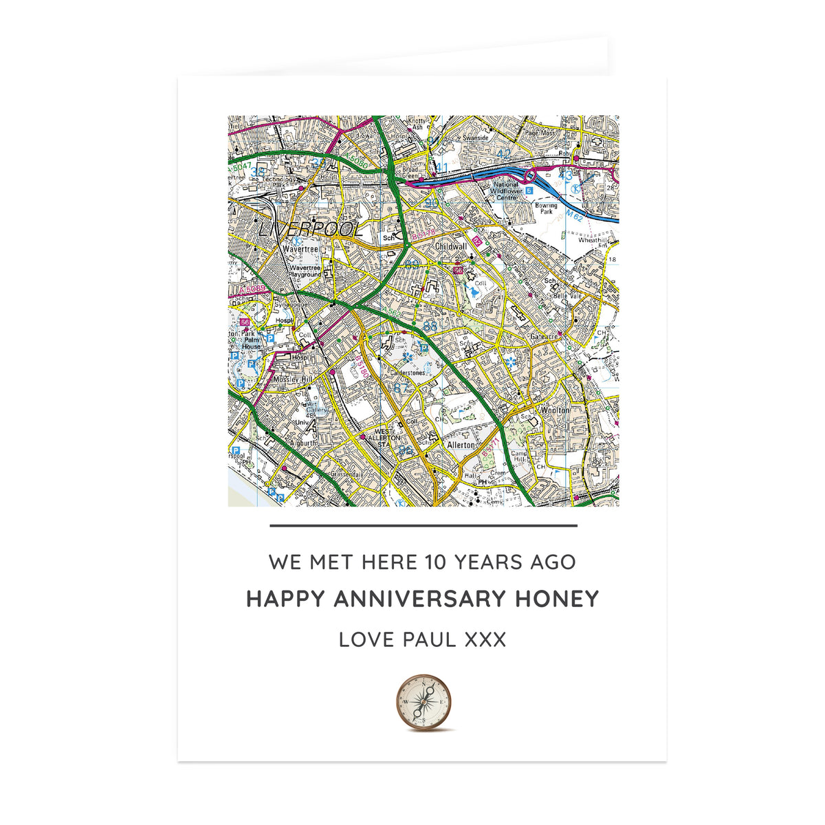 Personalised Present Day Map Message Card | A Unique Way to Celebrate Any Occasion - Artfully Curated Creations and identify whats in the image