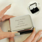 Personalised Sterling Silver Heart Necklace | Engraved Gift Box for Birthdays, Weddings & Mother’s Day