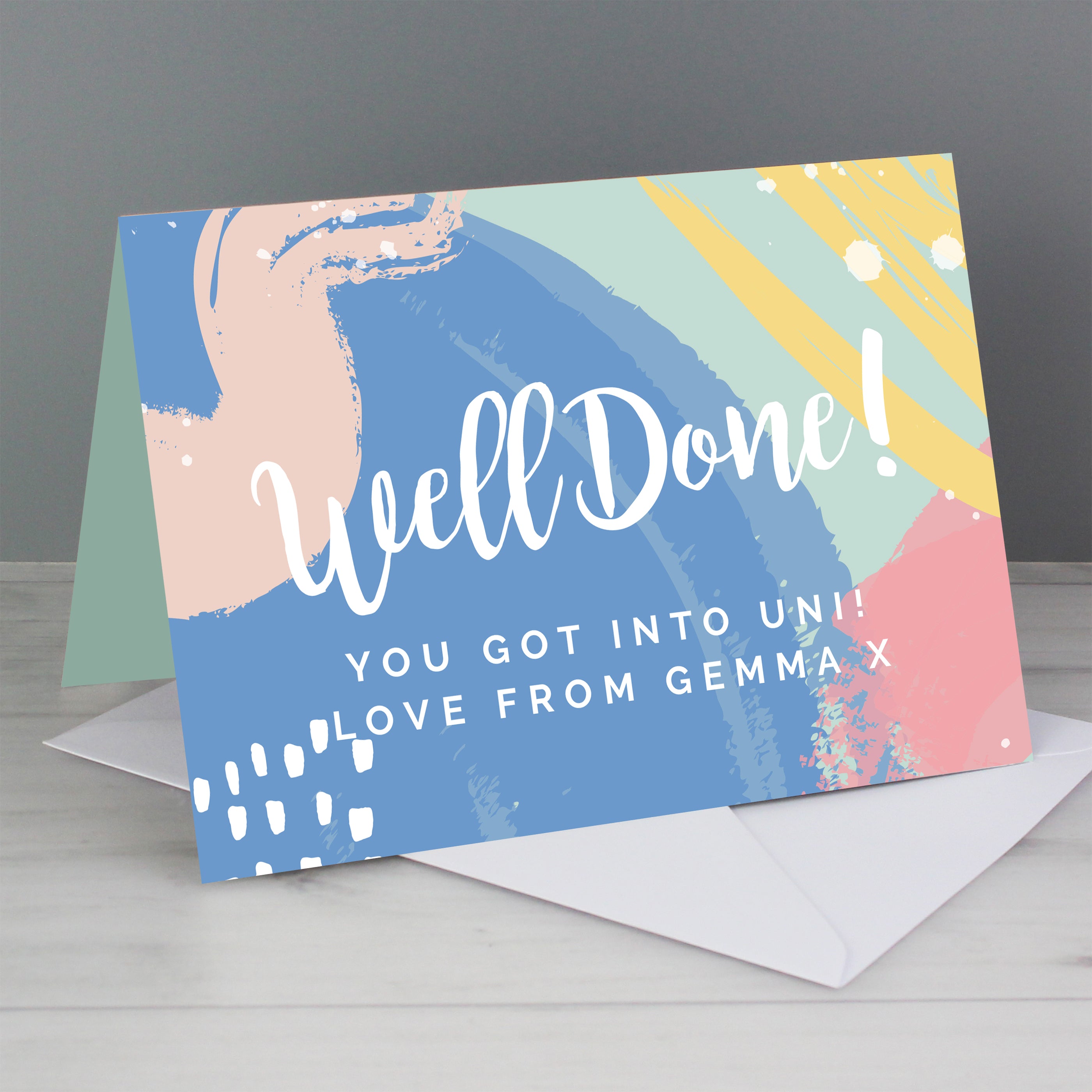 Personalised “Well Done!” Card | A Bright & Fun Way to Celebrate Their Success