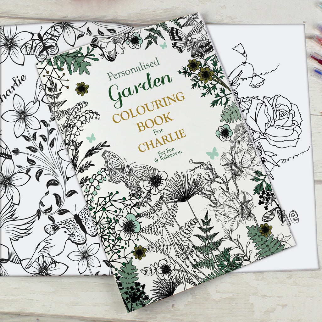 Personalised Gardening Zen Colouring Book | Relaxing Mindful Meditation Gift for Adults