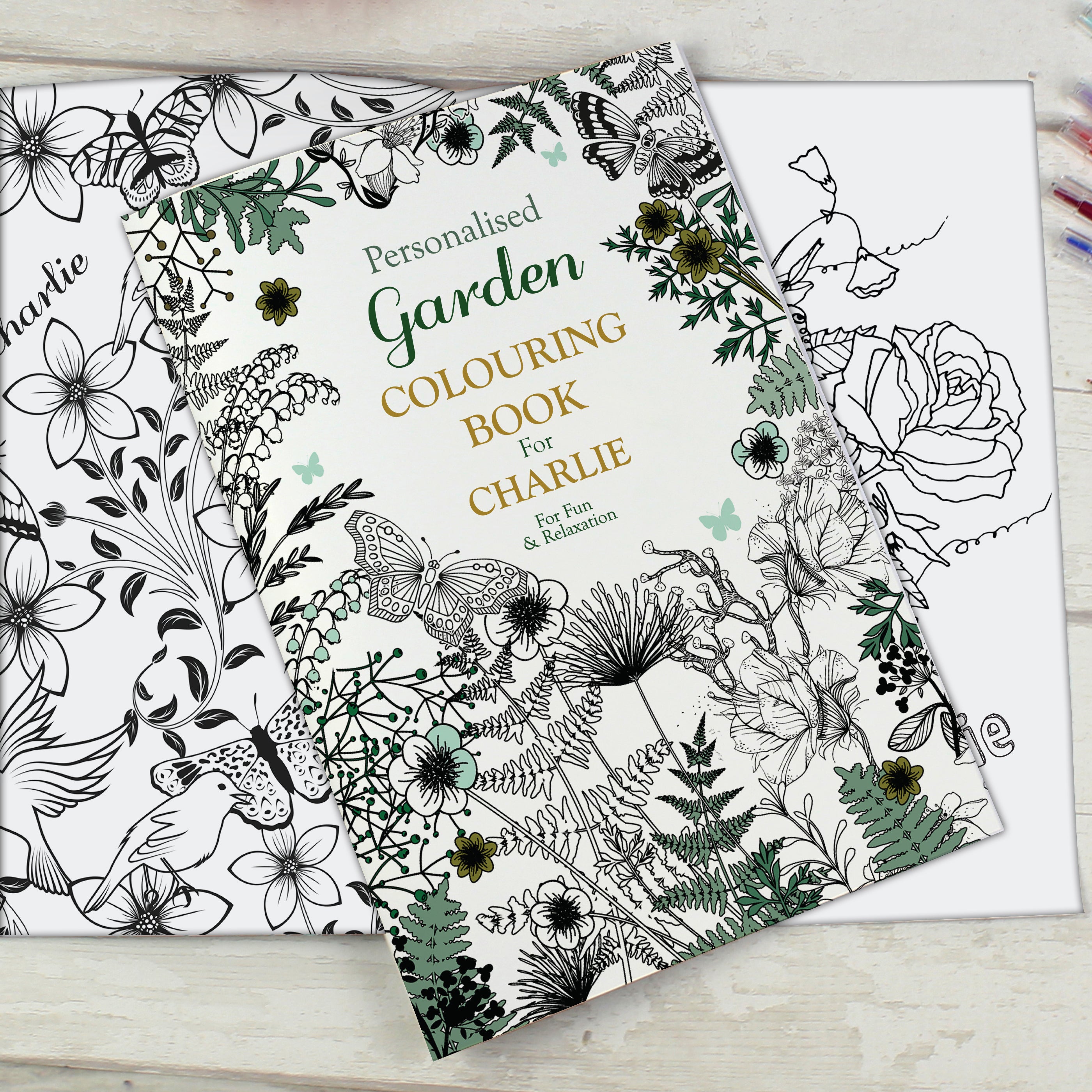 Personalised Gardening Zen Colouring Book | Relaxing Mindful Meditation Gift for Adults