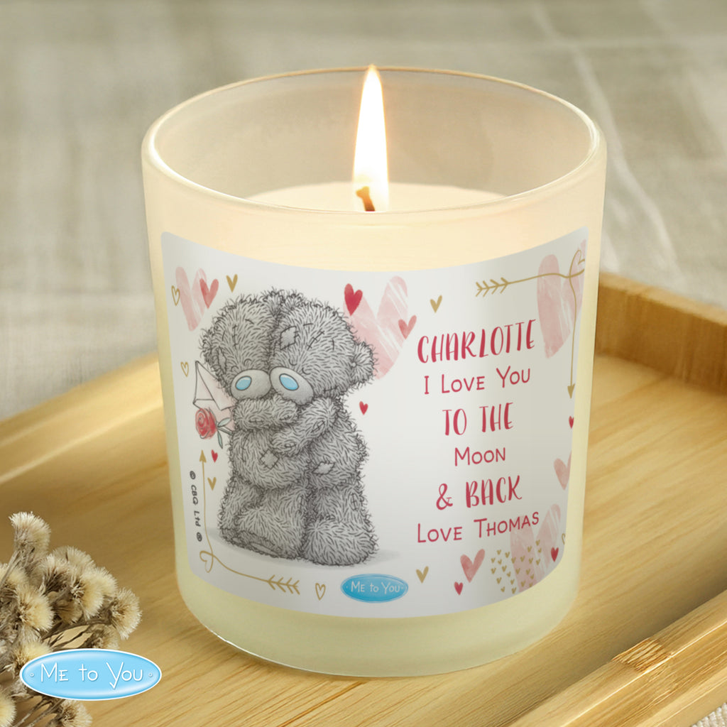 Personalised Vanilla Scented Candle | Custom 6 Line Message Gift