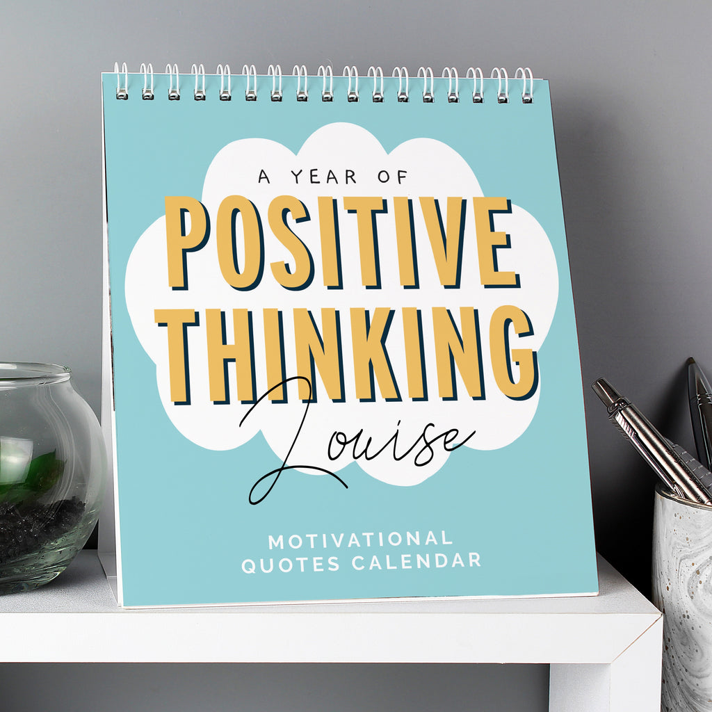 Personalised Fun Quotes Desk Calendar | A Bright & Cheerful Gift for Any Space