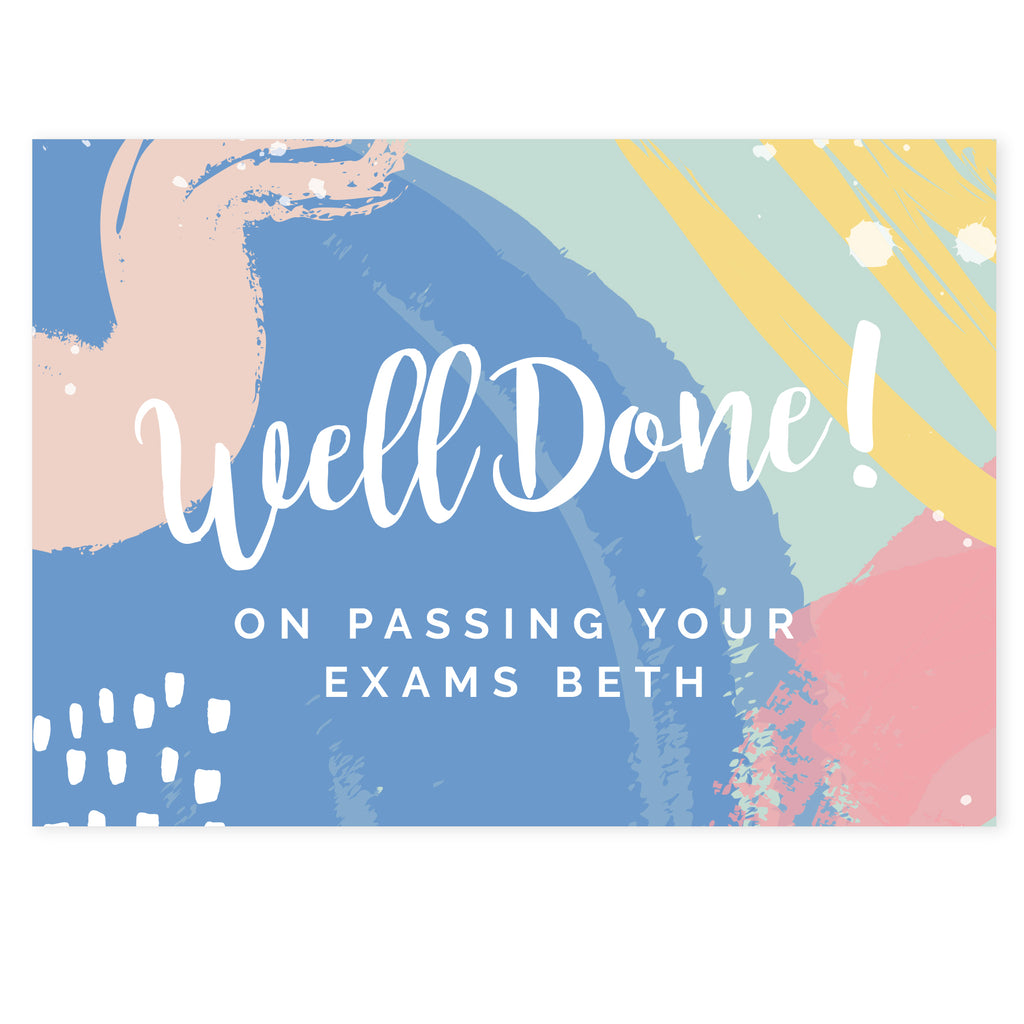 Personalised “Well Done!” Card | A Bright & Fun Way to Celebrate Their Success