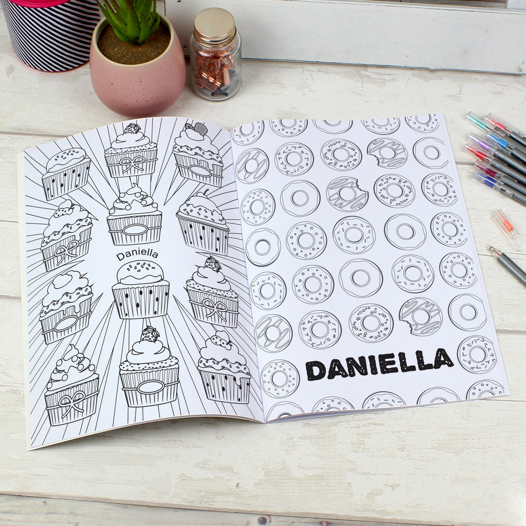 Personalised Baking Zen Colouring Book | Relaxing Mindful Meditation Gift for Adults | Fun Creative Gift for Baking Enthusiasts & Cake Lovers