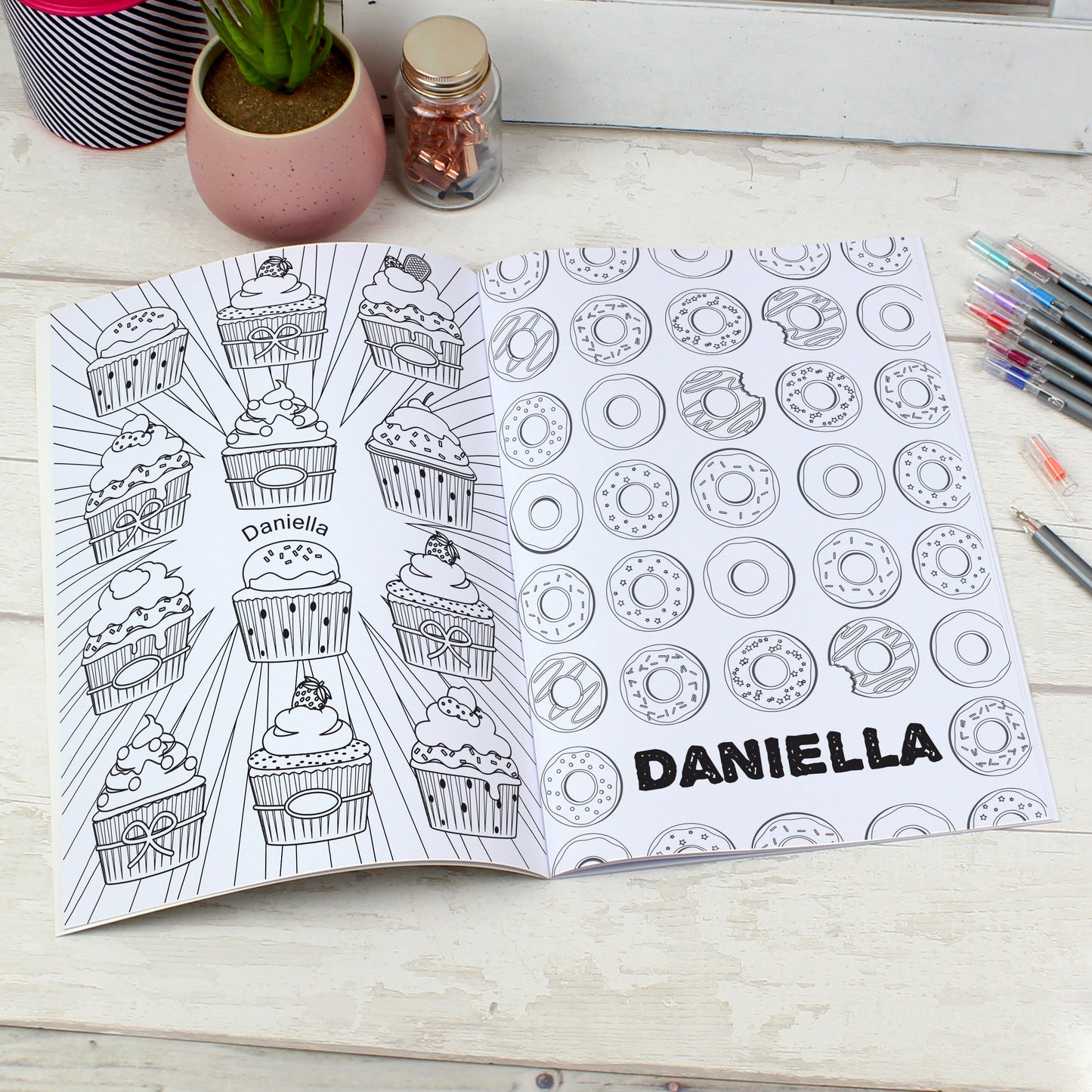 Personalised Baking Zen Colouring Book | Relaxing Mindful Meditation Gift for Adults | Fun Creative Gift for Baking Enthusiasts & Cake Lovers - Artfully Curated Creations and identify whats in the image