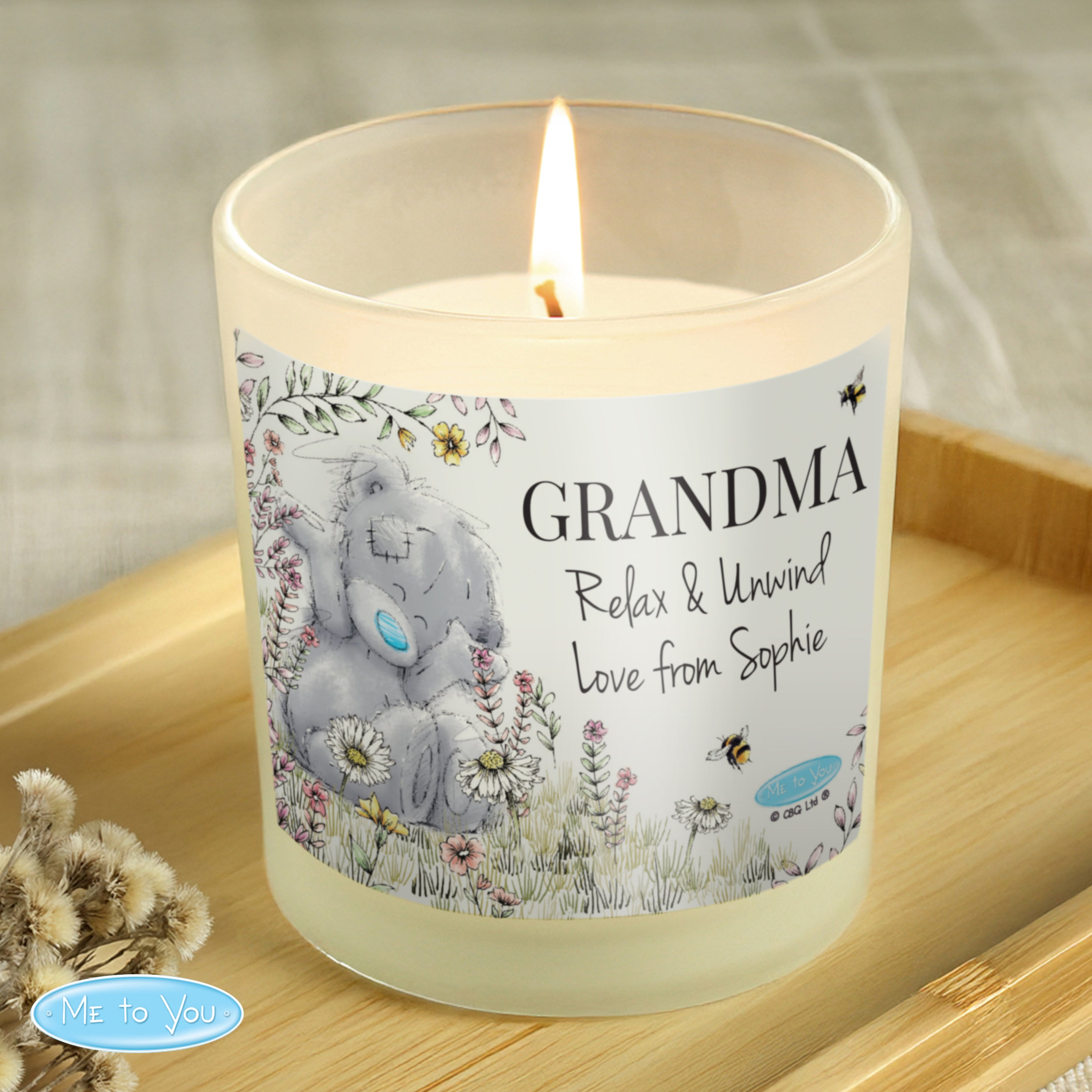 Me to You Wild Flowers & Bees Personalised Vanilla Candle | Mother’s Day Gift