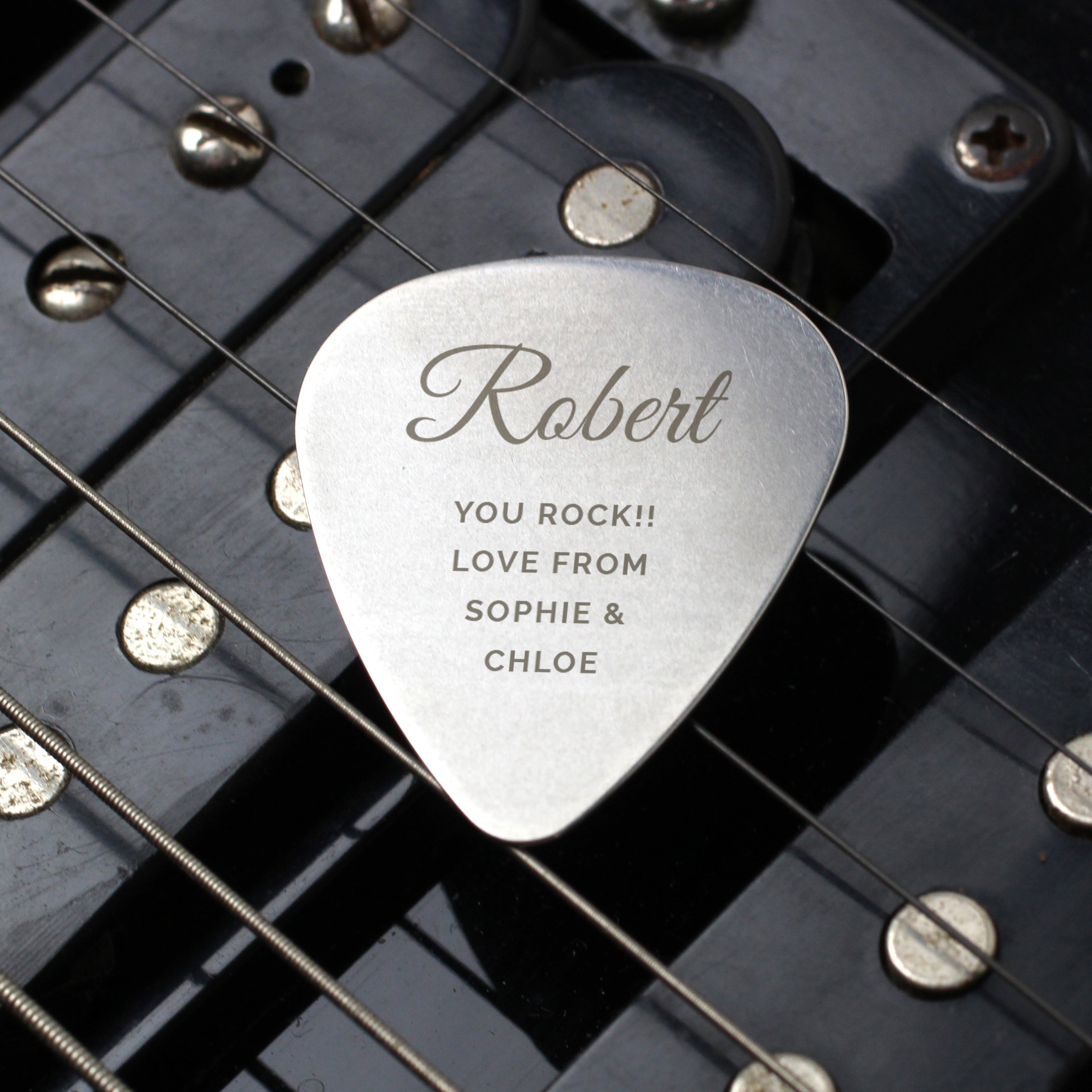 Personalised Stainless Steel Guitar Pick | The Perfect Gift for Any Music Lover