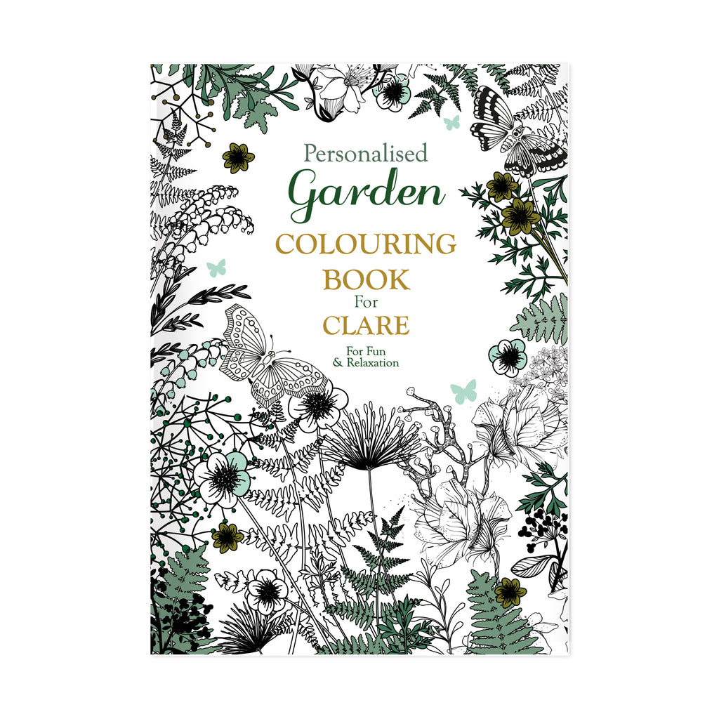Personalised Gardening Zen Colouring Book | Relaxing Mindful Meditation Gift for Adults