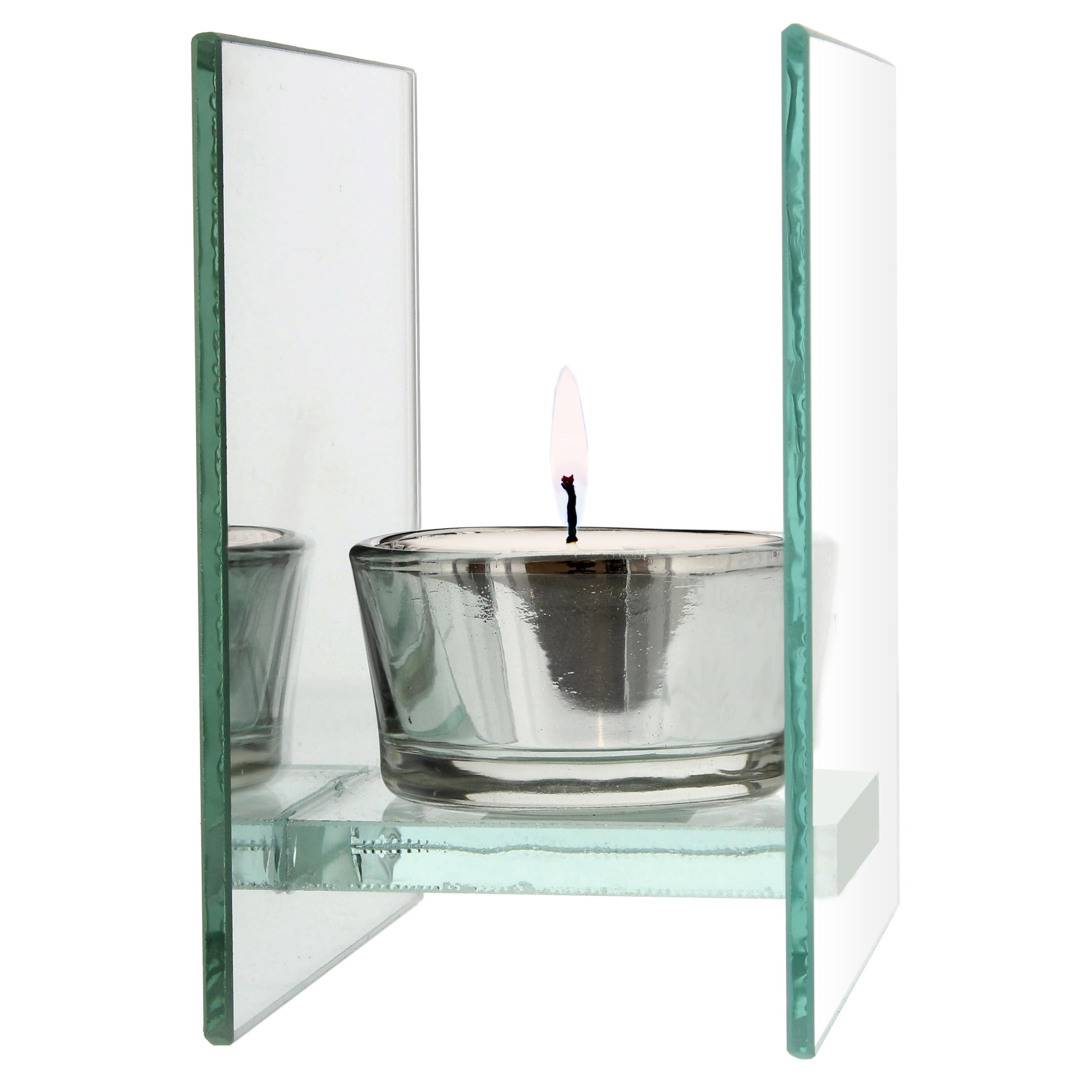 Personalised ‘Floral Bouquet’ Reflective Glass Tea Light Holder | A Stylish Gift for Her