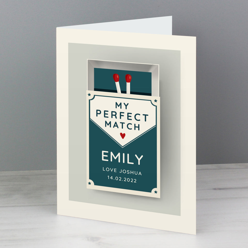 Personalised “My Perfect Match” Valentine’s Card | A Cute & Thoughtful Keepsake