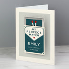 Personalised “My Perfect Match” Valentine’s Card | A Cute & Thoughtful Keepsake