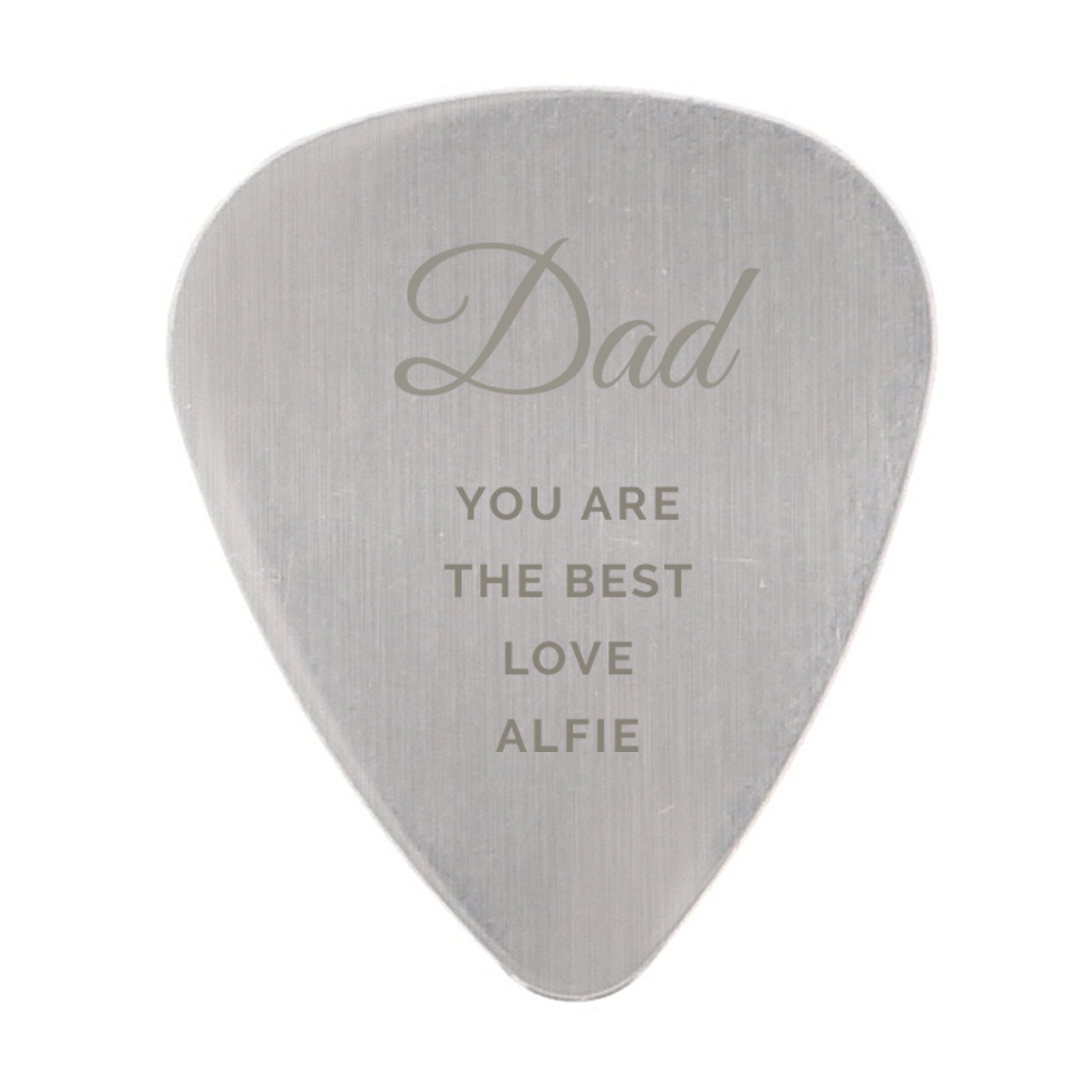 Personalised Stainless Steel Guitar Pick | The Perfect Gift for Any Music Lover