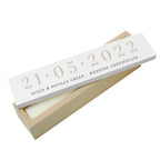Personalised Special Date Wooden Certificate Holder | A Beautiful Way to Protect Precious Memories