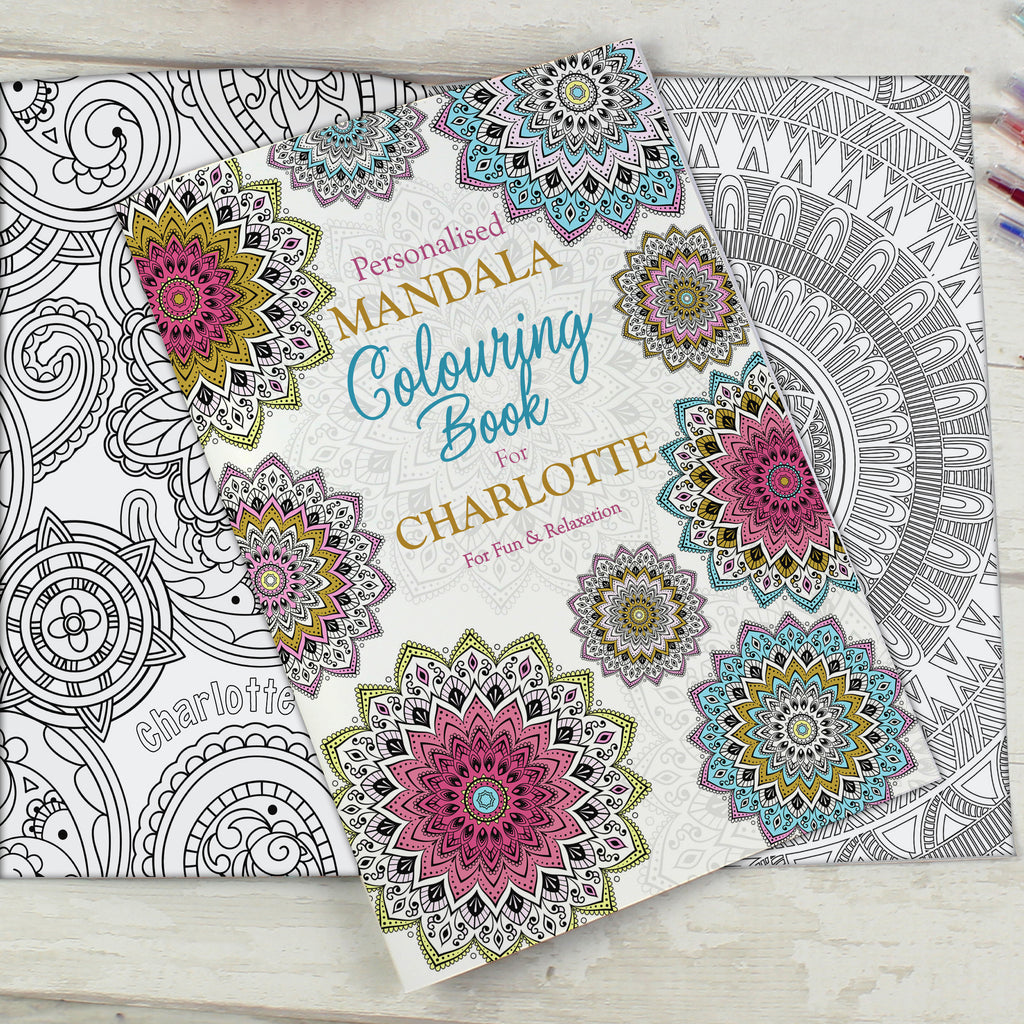 Personalised Mandala Zen Colouring Book | Relaxing Mindful Meditation Gift for Adults
