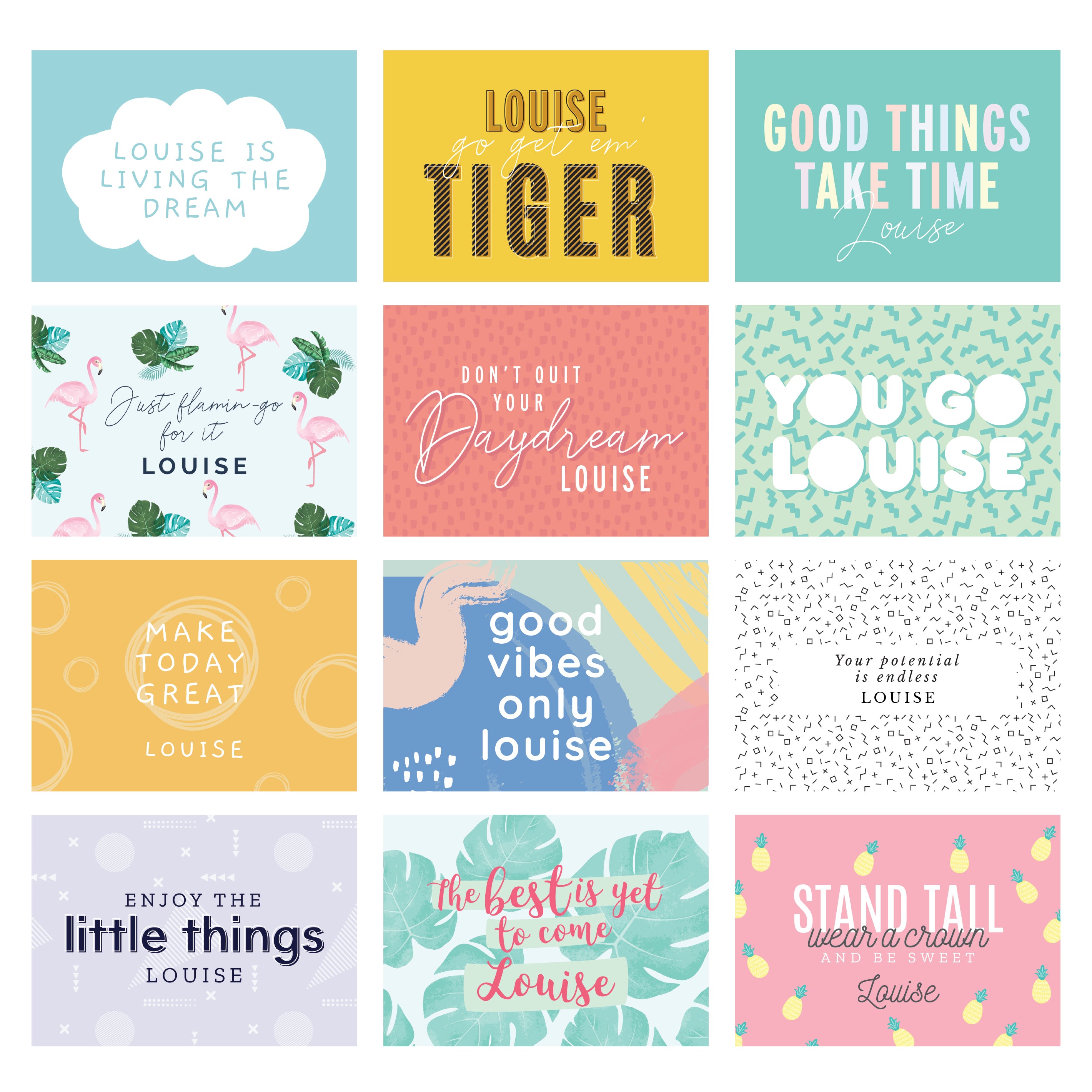 Personalised Fun Quotes Desk Calendar | A Bright & Cheerful Gift for Any Space