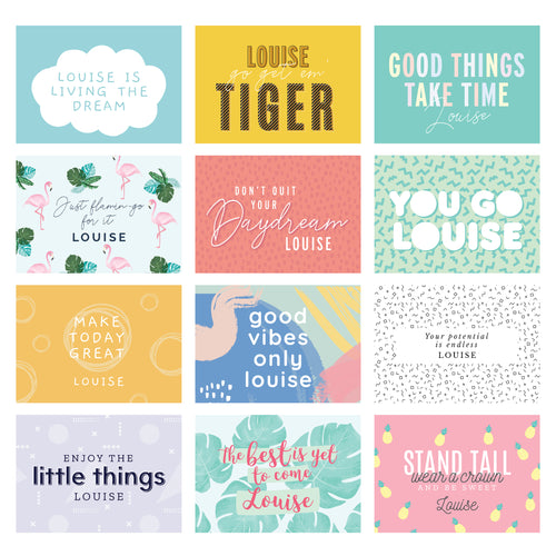 Personalised Fun Quotes Desk Calendar | A Bright & Cheerful Gift for Any Space