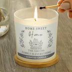 Personalised ‘Home Sweet Home’ Vanilla Jar Candle | A Lovely New Home Gift