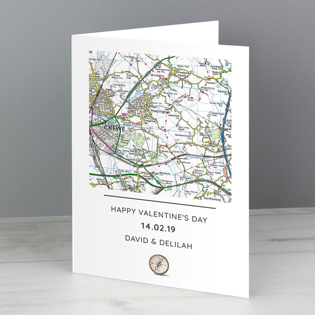 Personalised Present Day Map Message Card | A Unique Way to Celebrate Any Occasion - Artfully Curated Creations and identify whats in the image
