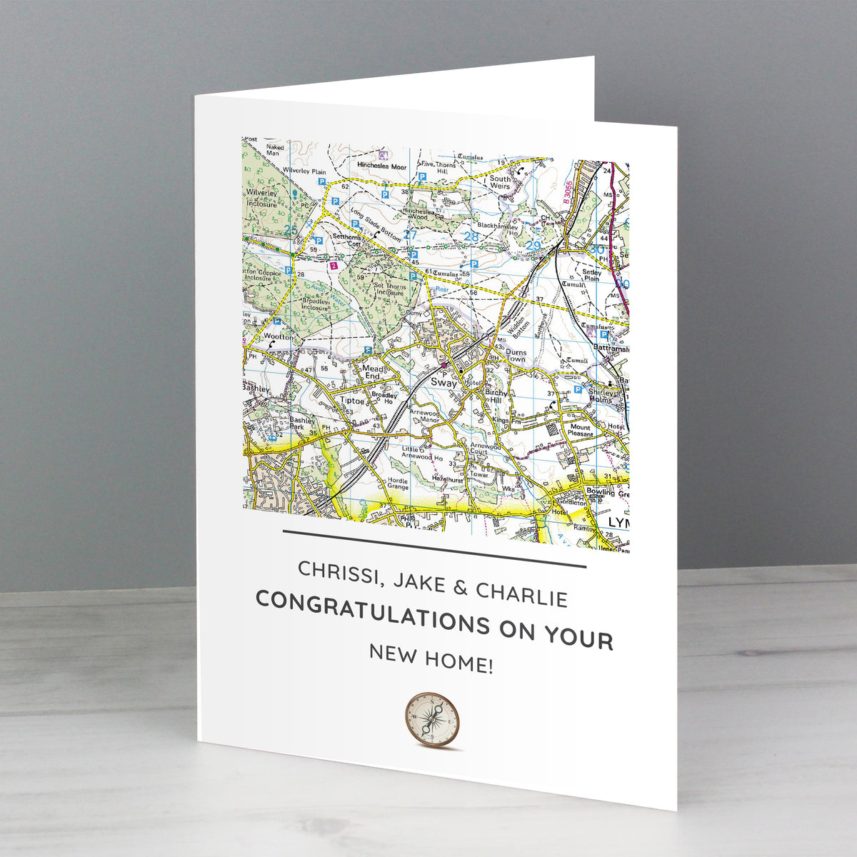 Personalised Present Day Map Message Card | A Unique Way to Celebrate Any Occasion - Artfully Curated Creations and identify whats in the image