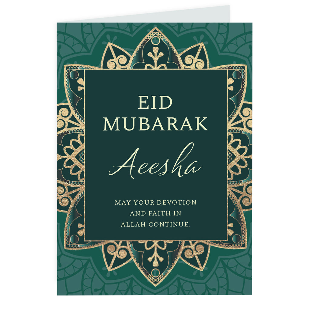 Personalised Eid Greeting Card | A Beautiful Way to Celebrate the End of Ramadan