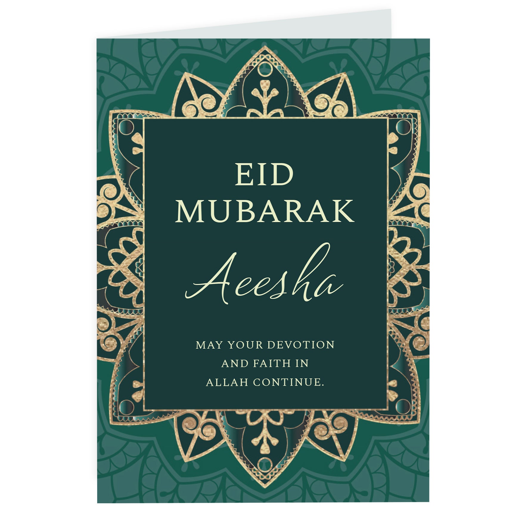 Personalised Eid Greeting Card | A Beautiful Way to Celebrate the End of Ramadan