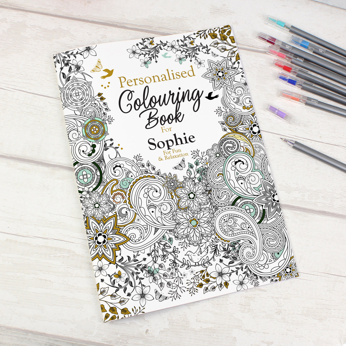 Personalised Botanical Zen Colouring Book | Relaxing Mindful Meditation Gift for Adults | Floral Gift For Nature Lovers - Artfully Curated Creations and identify whats in the image
