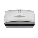 Personalised Age Cufflink Box | Engraved Chrome Keepsake for Birthdays, Weddings & Father’s Day