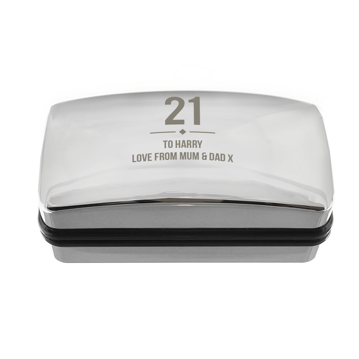 Personalised Age Cufflink Box | Engraved Chrome Keepsake for Birthdays, Weddings & Father’s Day - Artfully Curated Creations and identify whats in the image