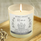 Personalised ‘Home Sweet Home’ Vanilla Jar Candle | A Lovely New Home Gift